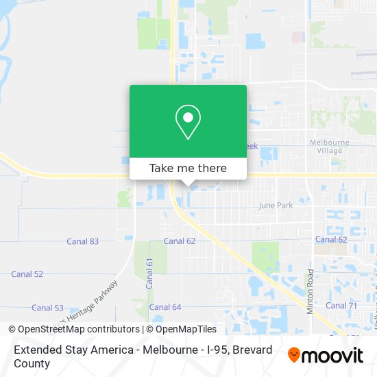 Mapa de Extended Stay America - Melbourne - I-95