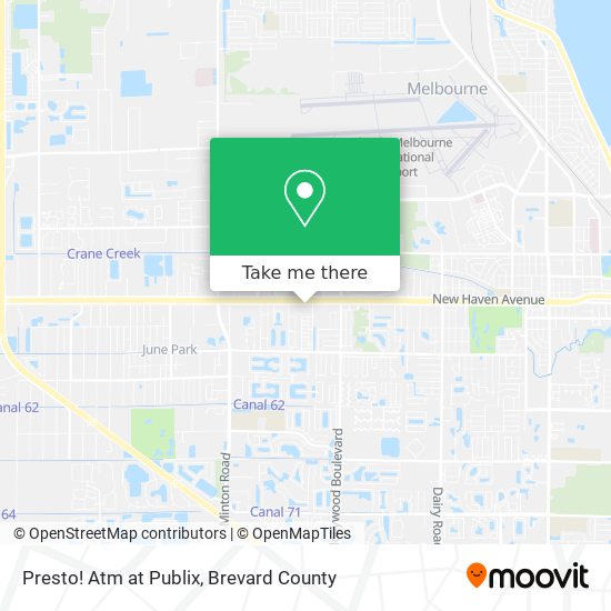 Presto! Atm at Publix map