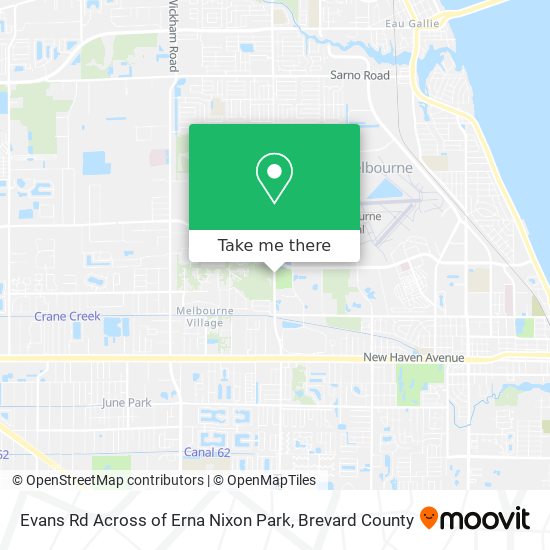 Mapa de Evans Rd Across of Erna Nixon Park