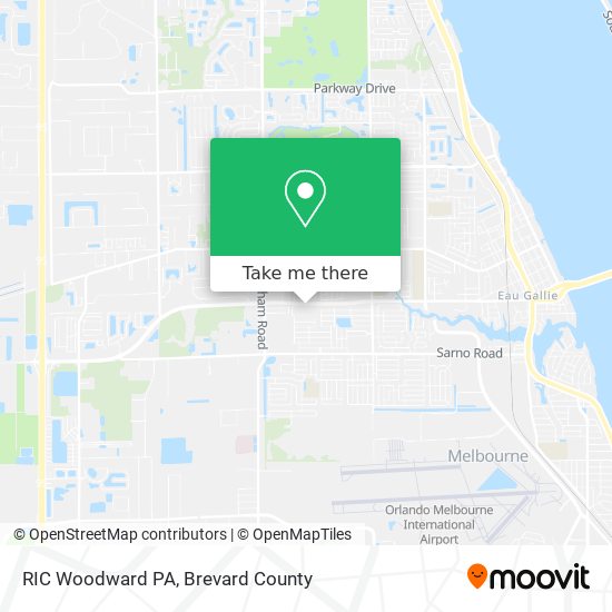 RIC Woodward PA map