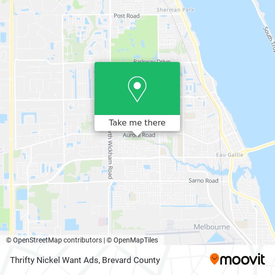 Mapa de Thrifty Nickel Want Ads