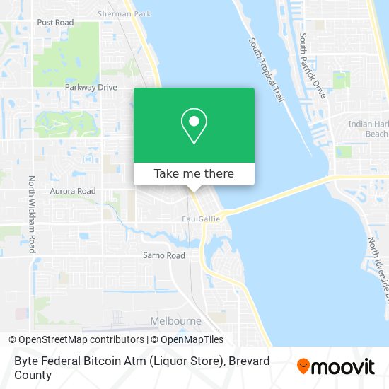 Byte Federal Bitcoin Atm (Liquor Store) map
