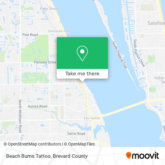 Beach Bums Tattoo map