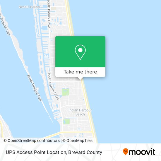 UPS Access Point Location map