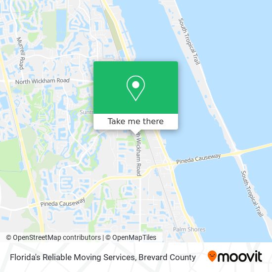 Florida's Reliable Moving Services map