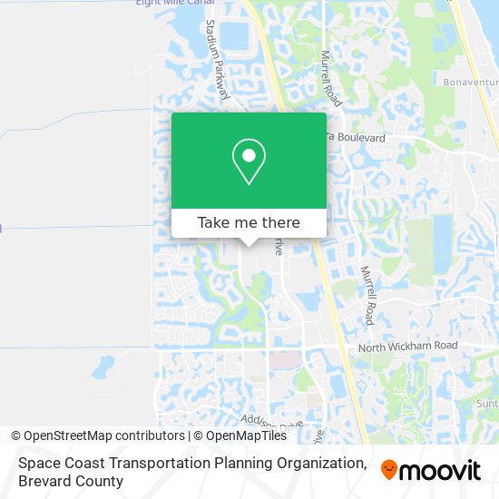 Space Coast Transportation Planning Organization map