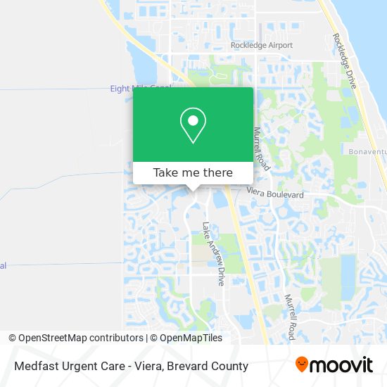 Medfast Urgent Care - Viera map