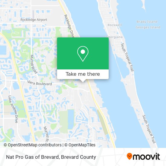 Mapa de Nat Pro Gas of Brevard