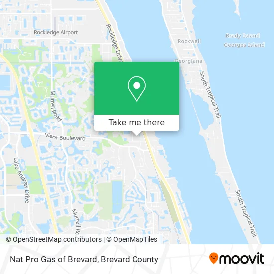 Nat Pro Gas of Brevard map