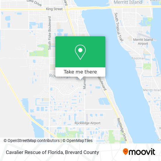 Cavalier Rescue of Florida map