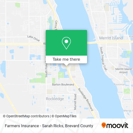 Farmers Insurance - Sarah Ricks map