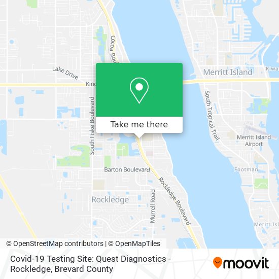 Mapa de Covid-19 Testing Site: Quest Diagnostics - Rockledge
