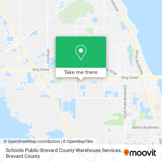 Schools Public-Brevard County Warehouse Services map