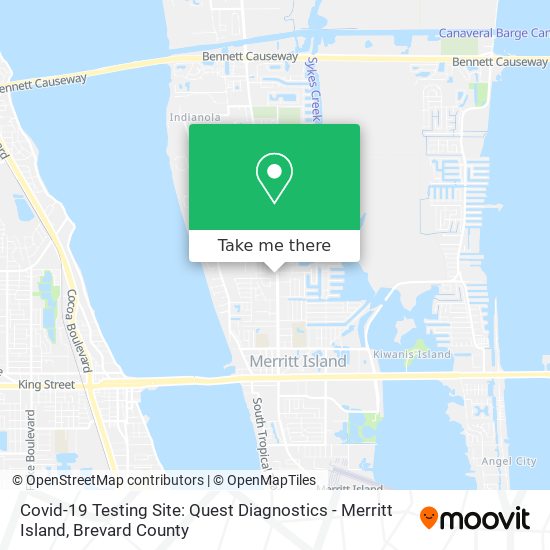 Covid-19 Testing Site: Quest Diagnostics - Merritt Island map