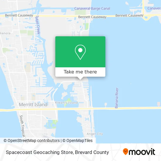 Spacecoast Geocaching Store map