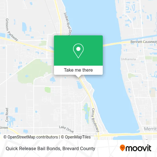 Quick Release Bail Bonds map
