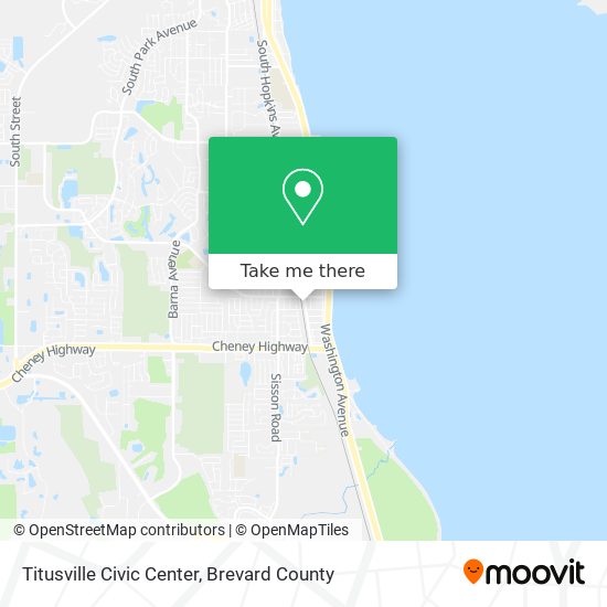 Mapa de Titusville Civic Center