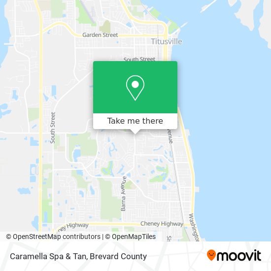 Caramella Spa & Tan map