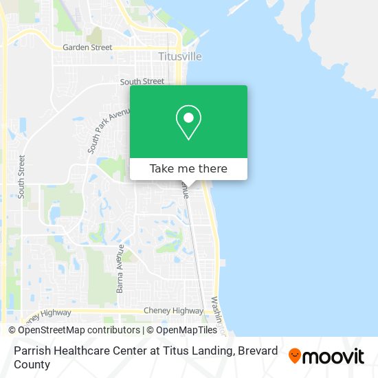 Parrish Healthcare Center at Titus Landing map