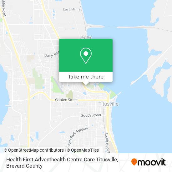 Health First Adventhealth Centra Care Titusville map