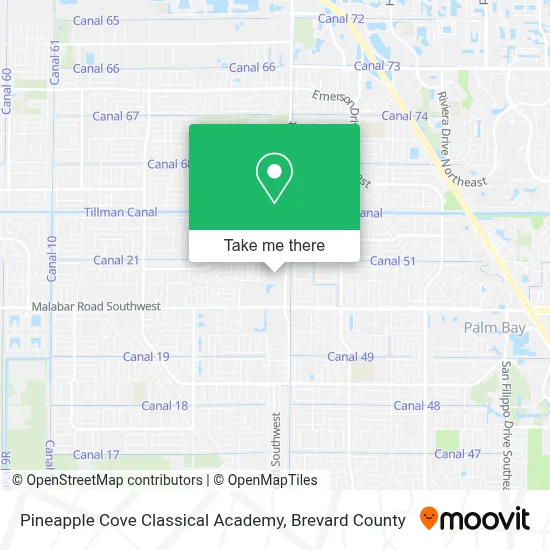 Pineapple Cove Classical Academy map
