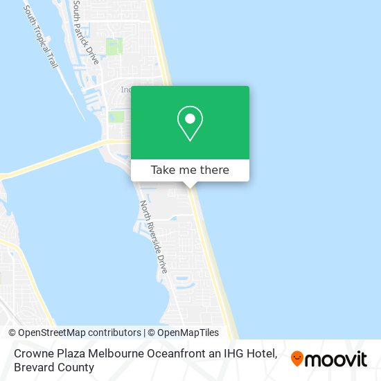 Crowne Plaza Melbourne Oceanfront an IHG Hotel map