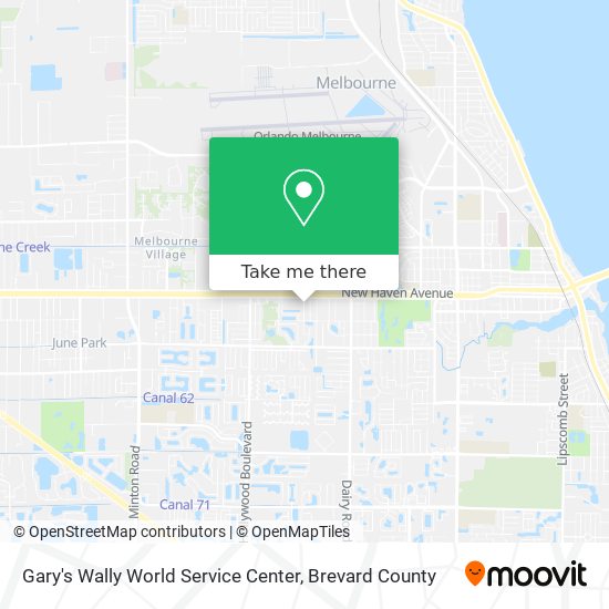 Gary's Wally World Service Center map