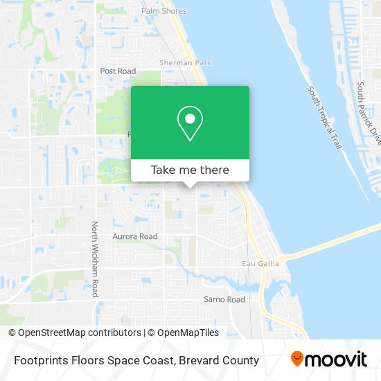 Mapa de Footprints Floors Space Coast