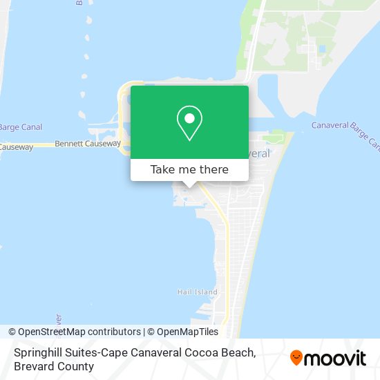 Mapa de Springhill Suites-Cape Canaveral Cocoa Beach