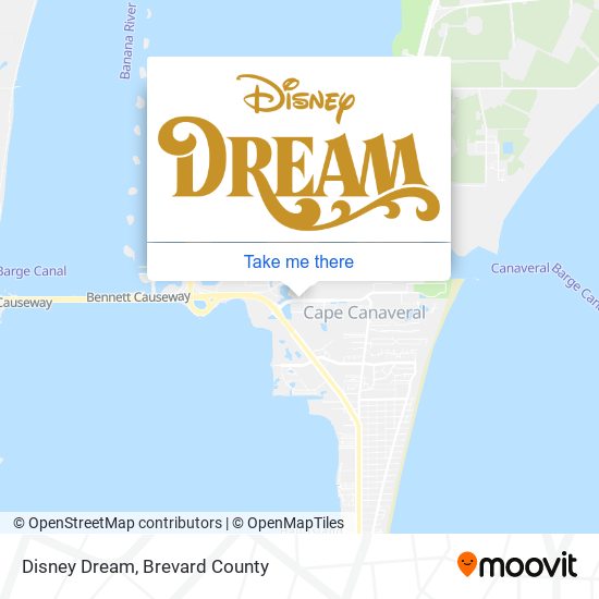 Disney Dream map