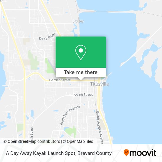 Mapa de A Day Away Kayak Launch Spot