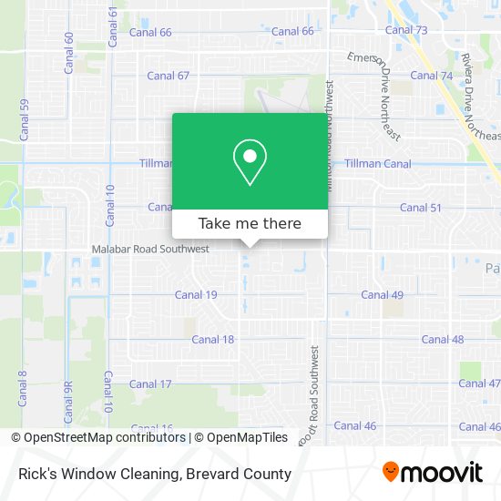 Mapa de Rick's Window Cleaning