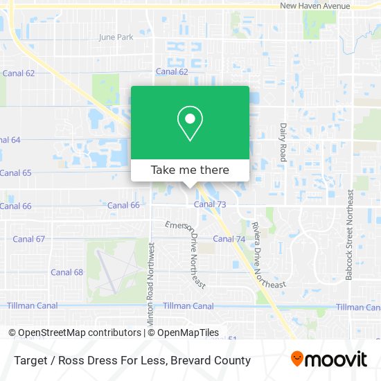 Mapa de Target / Ross Dress For Less