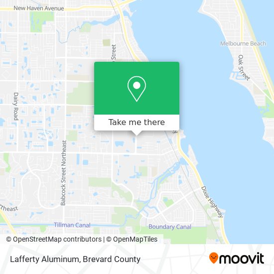 Lafferty Aluminum map
