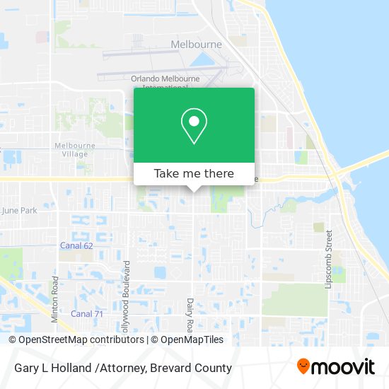 Gary L Holland /Attorney map