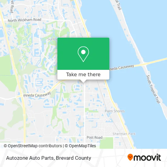 Autozone Auto Parts map