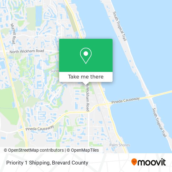 Mapa de Priority 1 Shipping