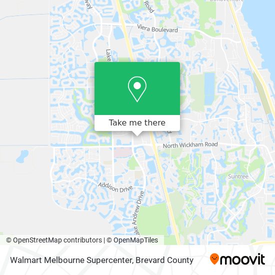 Mapa de Walmart Melbourne Supercenter