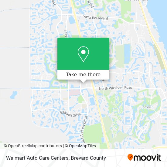 Walmart Auto Care Centers map