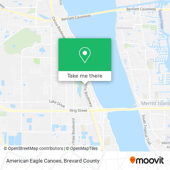 American Eagle Canoes map