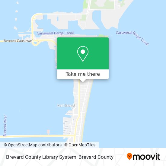 Brevard County Library System map