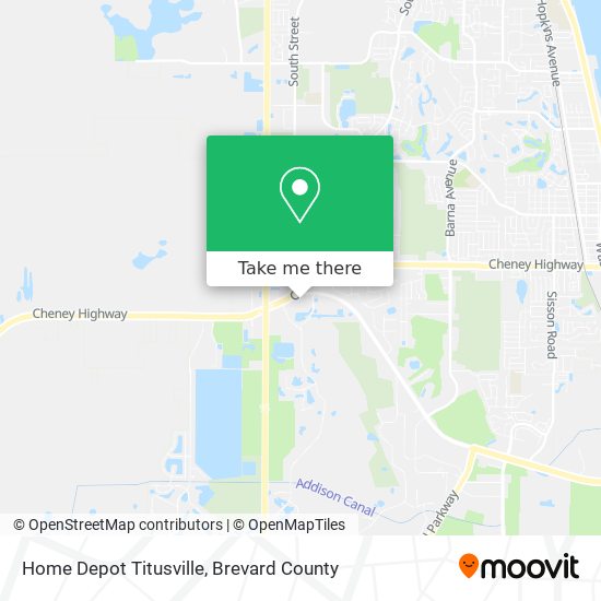 Home Depot Titusville map