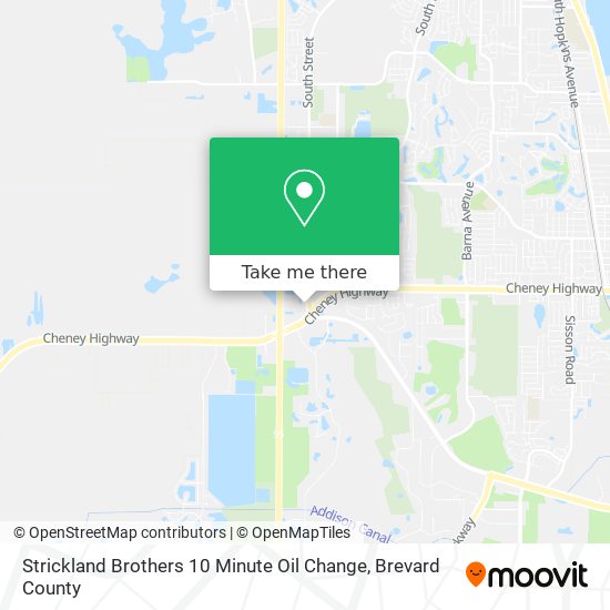 Mapa de Strickland Brothers 10 Minute Oil Change