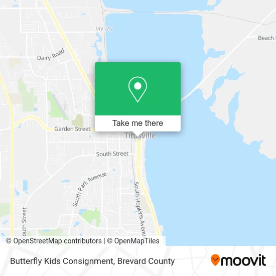 Butterfly Kids Consignment map