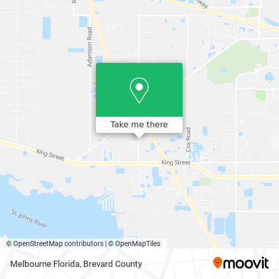 Mapa de Melbourne Florida