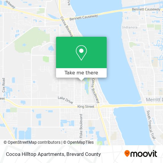 Cocoa Hilltop Apartments map