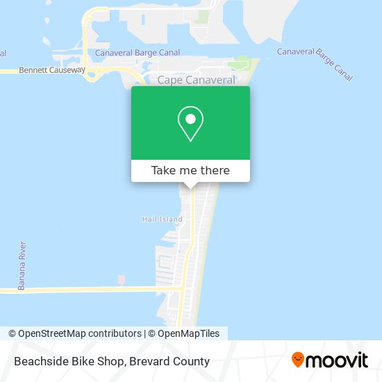 Beachside Bike Shop map