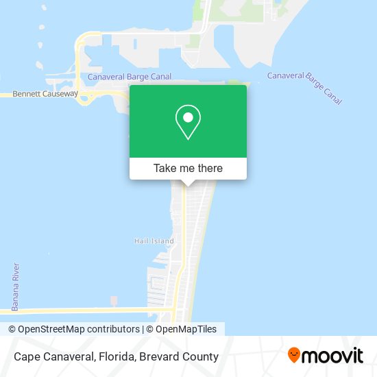 Cape Canaveral, Florida map