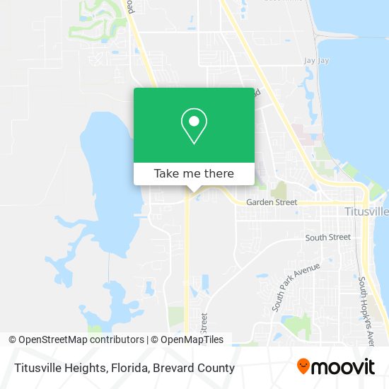 Titusville Heights, Florida map