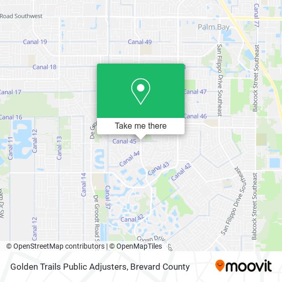 Golden Trails Public Adjusters map